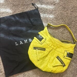 L.A.M.B. Vibrant Yellow Shoulder Bag
